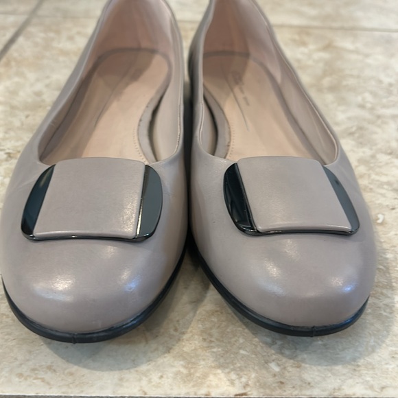 Ecco anine ballerina flats grey rose size EU 40 US 9 PERFECT - Picture 2 of 5